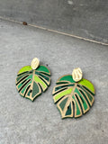 Monstera Leaf earrings