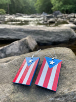 Puerto Rican Flag earrings