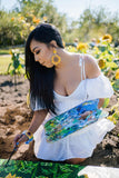 Sunflowers in Guanica Earrings