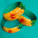 Yellow Hibiscus Bangle