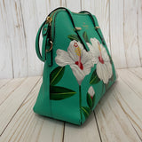 White Hibiscus purse