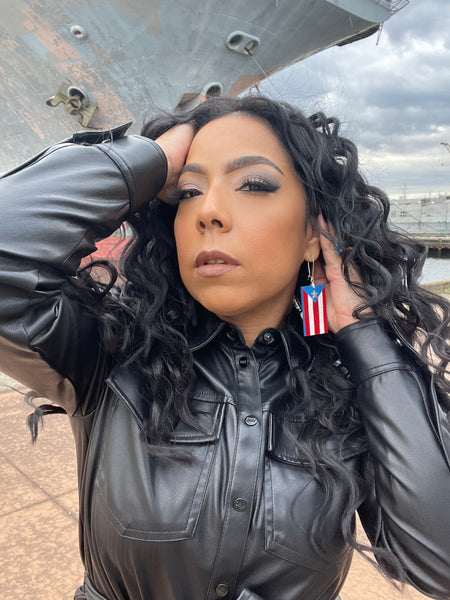 Puerto Rican Flag earrings