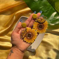 Sunflowers in Guanica Earrings