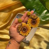 Sunflowers in Guanica Earrings