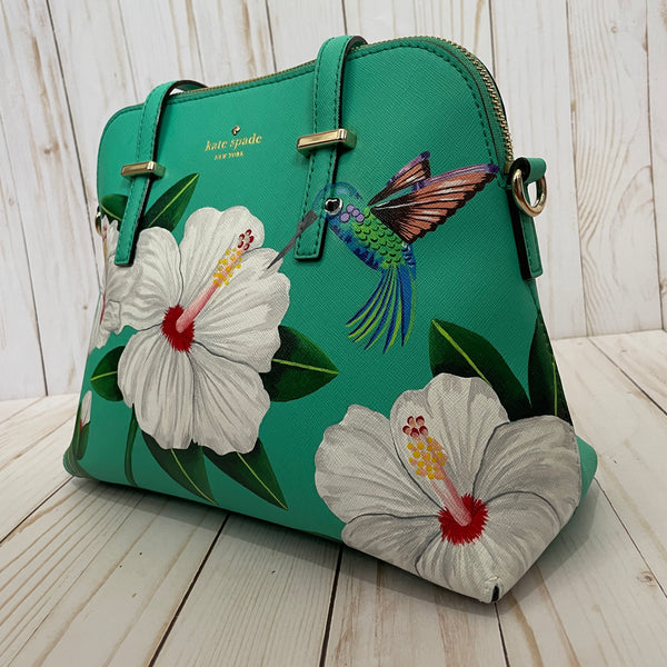 Kate Spade Chelsea Micro Backpack Key Chain Bag Charm Green Floral Multi  NWT | eBay