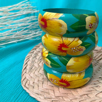 Yellow Hibiscus Bangle