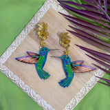Hummingbird earrings