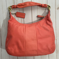 Salmon Red Hibiscus purse