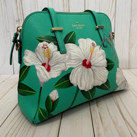 White Hibiscus purse